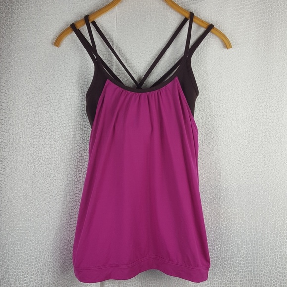 Athleta Tops - ATHLETA Hidden Agenda Berry Crush Pink Tank